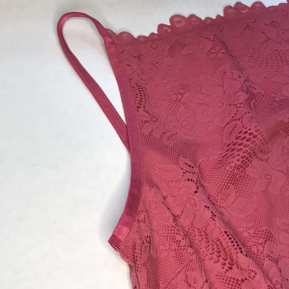 Isaac Mizrahi pink lace dress salmon stretch - Picture 4 of 6